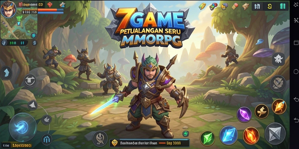 Tampilan gameplay seru dalam dunia MMORPG 7GAME.