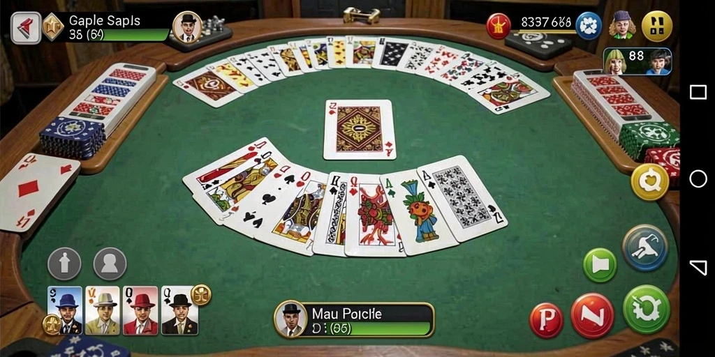 Tampilan menarik dari gameplay Gaple di 8364.