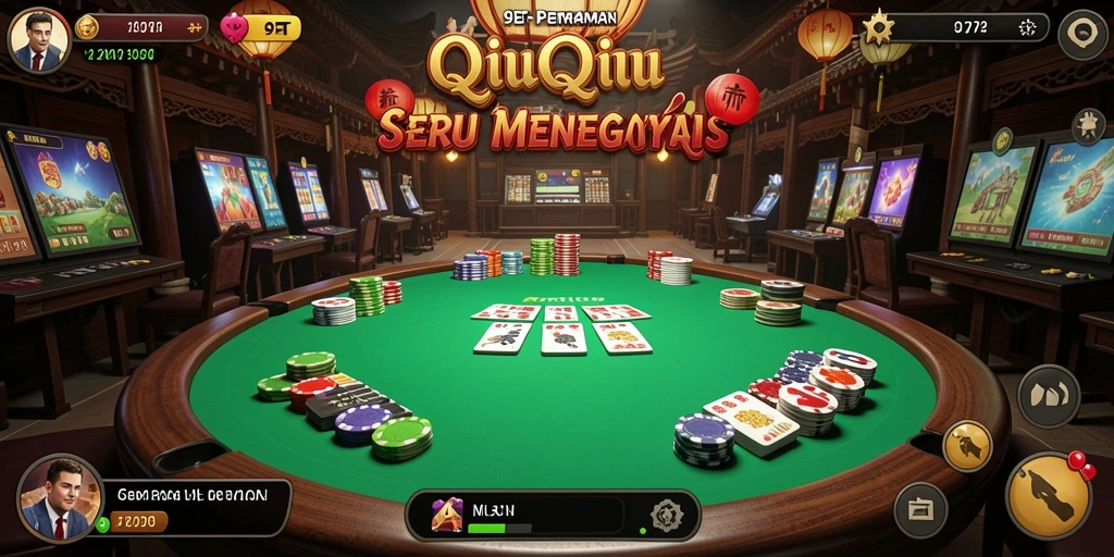 Gameplay seru dari permainan QiuQiu 9ET yang penuh strategi.