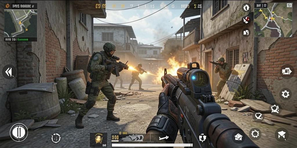 Tangkapan layar dari gameplay menegangkan di API77.