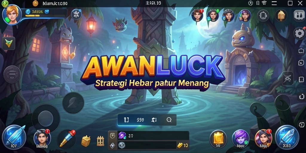 Tampilan seru dari gameplay strategis AWANLUCK.