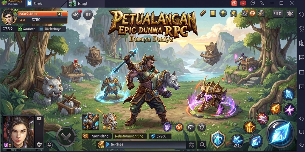 Gameplay C789 yang menarik dengan karakter dan petualangan seru.