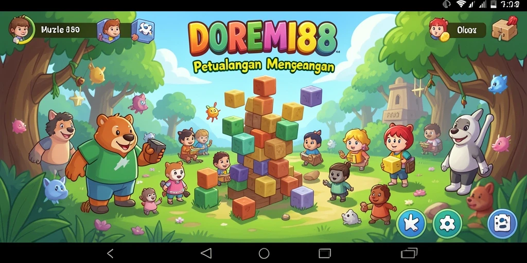 Tampilan gameplay menarik DOREMI88 dengan berbagai puzzle menantang.