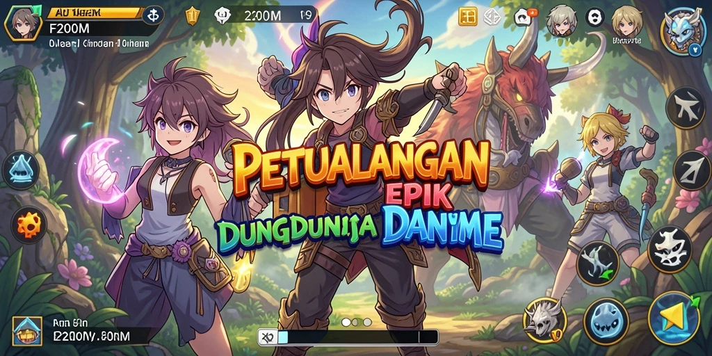 Menampilkan aksi seru dalam dunia Anime yang menakjubkan.