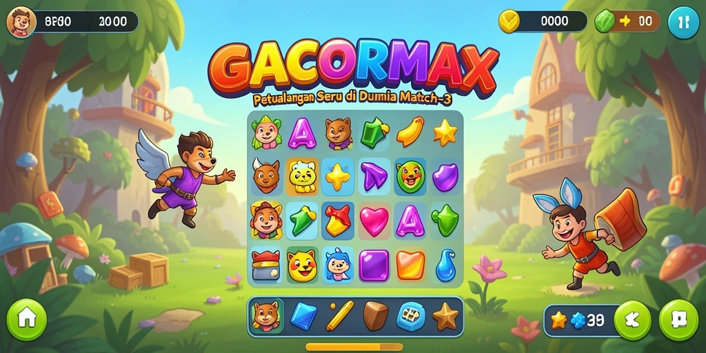 Tampilan gameplay GACORMAX yang seru dan menantang.