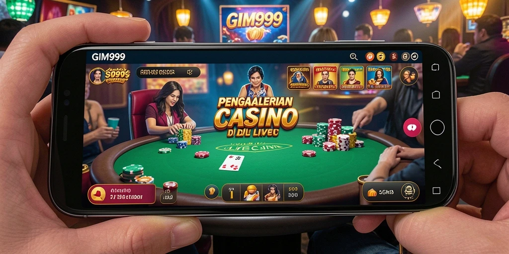 Tampilan menarik dari gameplay Live Casino GIM999.