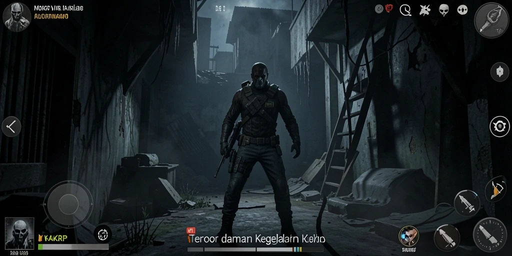 Screenshot KAKRP dengan suasana mencekam dan gameplay menegangkan.