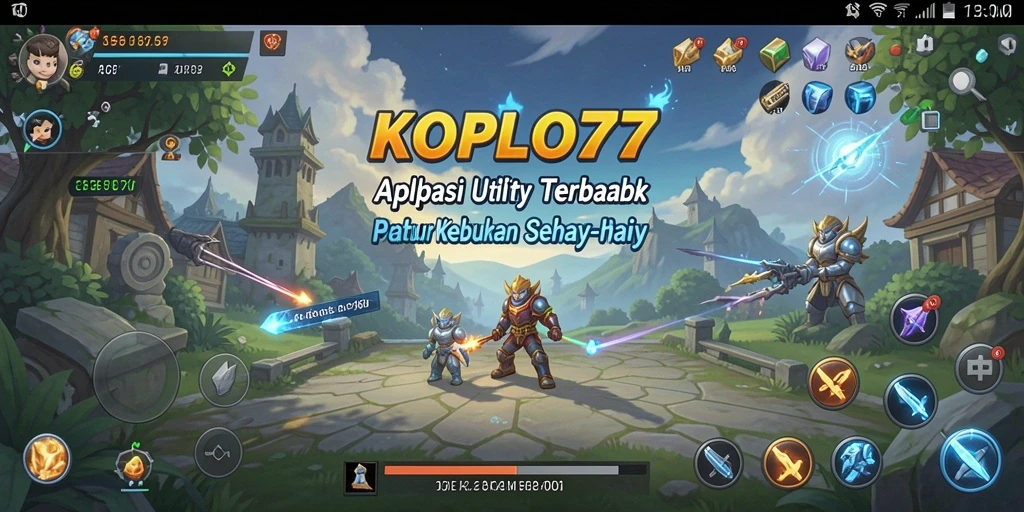 Tampilan antarmuka KOPLO77 yang sederhana dan efektif untuk pengguna.