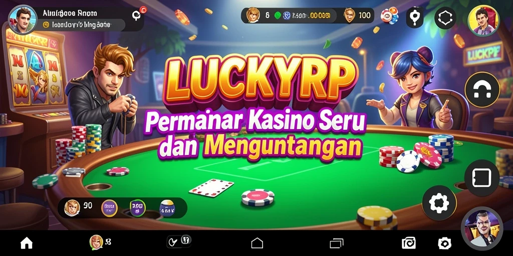 Tampilan gameplay mendebarkan di LUCKYRP, nikmati keseruan kasino.